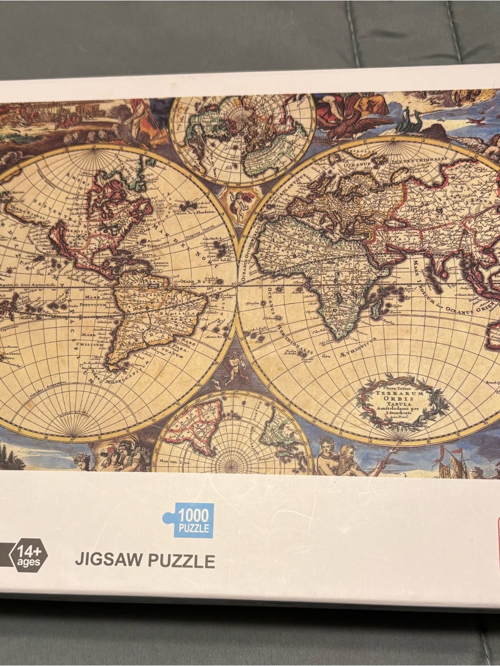 Vintage World Map 1000-Piece Jigsaw Puzzle